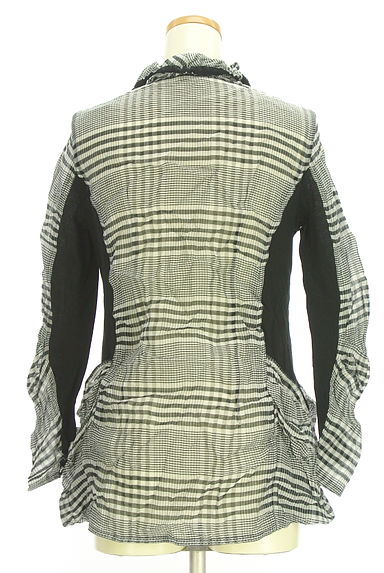 HIROKO BIS（ヒロコビス）の古着「esseNtieL HIROKO BIS シアーチェックカーデ（カーディガン・ボレロ）」大画像２へ