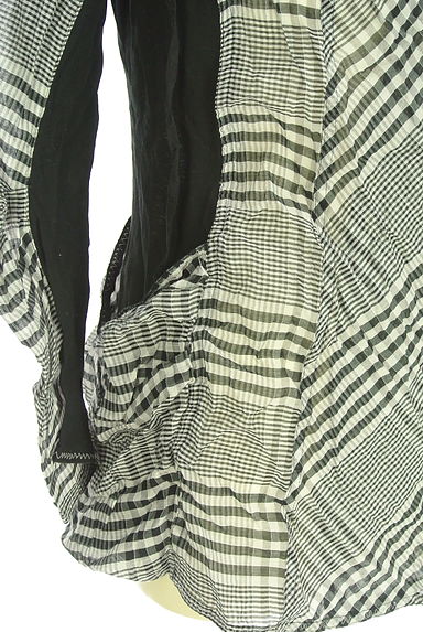 HIROKO BIS（ヒロコビス）の古着「esseNtieL HIROKO BIS シアーチェックカーデ（カーディガン・ボレロ）」大画像５へ