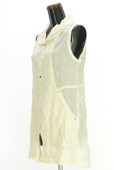 HIROKO BIS（ヒロコビス）の古着「リネンミドルベスト（ベスト・ジレ）」大画像３へ