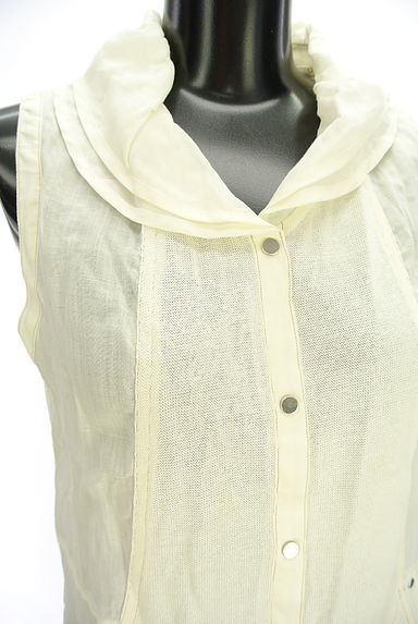 HIROKO BIS（ヒロコビス）の古着「リネンミドルベスト（ベスト・ジレ）」大画像４へ