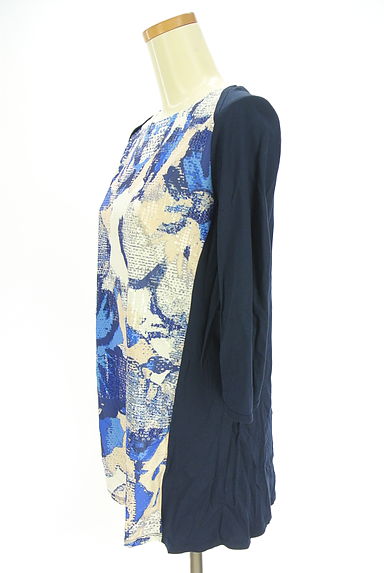 HIROKO BIS（ヒロコビス）の古着「スパンコール付きプリントチュニック（カットソー・プルオーバー）」大画像３へ