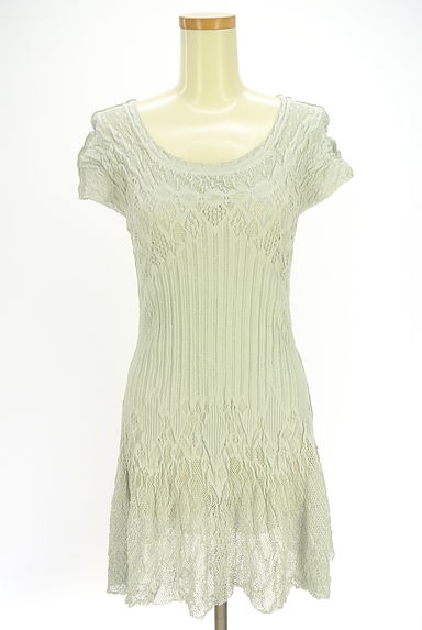 HIROKO BIS（ヒロコビス）の古着「ローゲージニットチュニック（ワンピース・チュニック）」大画像１へ