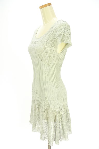 HIROKO BIS（ヒロコビス）の古着「ローゲージニットチュニック（ワンピース・チュニック）」大画像３へ