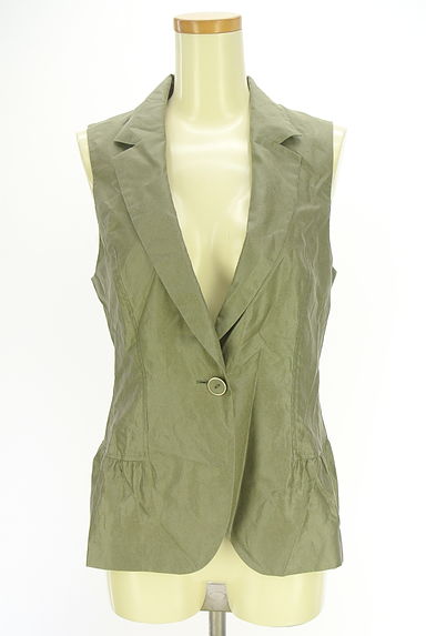 HIROKO BIS（ヒロコビス）の古着「光沢ドロストベスト（ベスト・ジレ）」大画像１へ