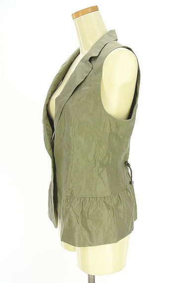 HIROKO BIS（ヒロコビス）の古着「光沢ドロストベスト（ベスト・ジレ）」大画像３へ