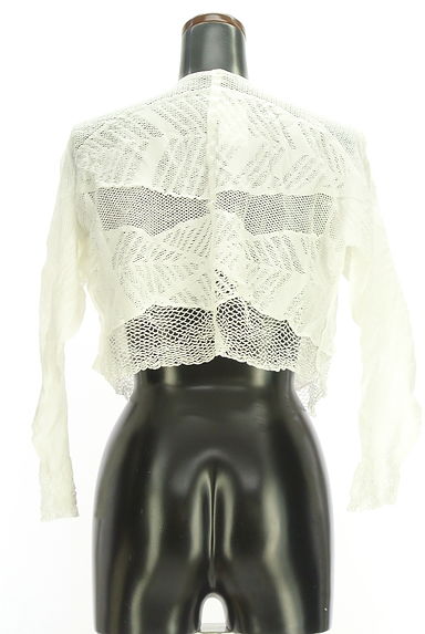 HIROKO BIS（ヒロコビス）の古着「フリルメッシュショートカーデ（カーディガン・ボレロ）」大画像２へ