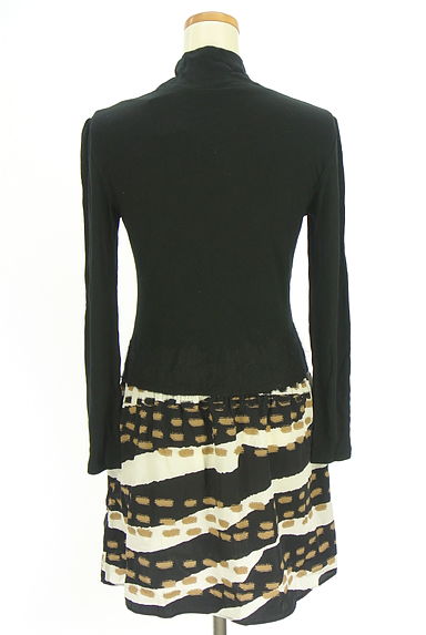 HIROKO BIS（ヒロコビス）の古着「異素材切替ミニワンピース（ワンピース・チュニック）」大画像２へ