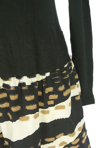 HIROKO BIS（ヒロコビス）の古着「異素材切替ミニワンピース（ワンピース・チュニック）」大画像５へ