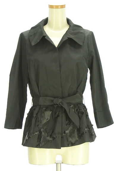 HIROKO BIS（ヒロコビス）の古着「ベルト付きジャガードジャケット（ジャケット）」大画像１へ