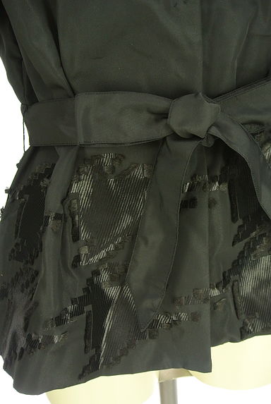 HIROKO BIS（ヒロコビス）の古着「ベルト付きジャガードジャケット（ジャケット）」大画像５へ