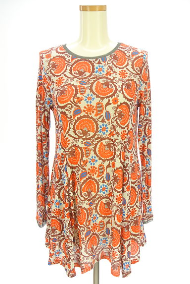 HIROKO BIS（ヒロコビス）の古着「イレギュラーヘムフレアチュニック（ワンピース・チュニック）」大画像１へ