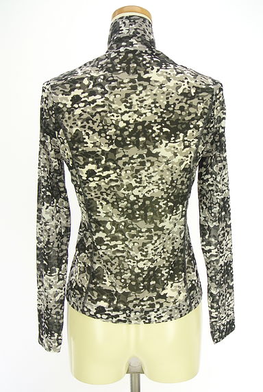 HIROKO BIS（ヒロコビス）の古着「迷彩柄シースルーカットソー（カットソー・プルオーバー）」大画像２へ