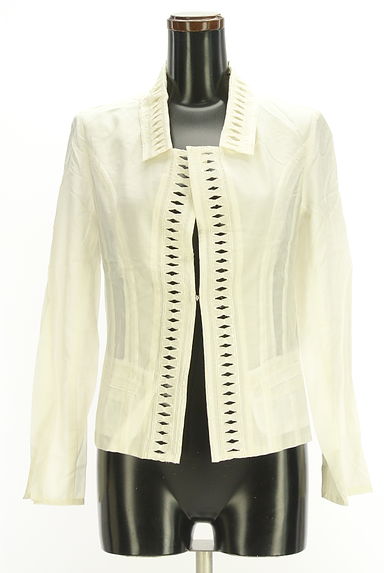 HIROKO BIS（ヒロコビス）の古着「カットワークレース入りシアージャケット（ジャケット）」大画像１へ