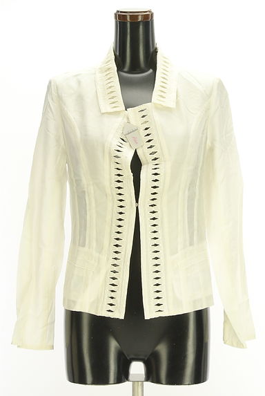 HIROKO BIS（ヒロコビス）の古着「カットワークレース入りシアージャケット（ジャケット）」大画像４へ