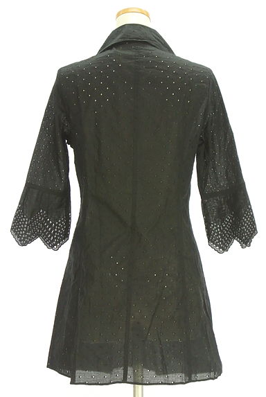 HIROKO BIS（ヒロコビス）の古着「カットワークレースロングシャツ（カーディガン・ボレロ）」大画像２へ