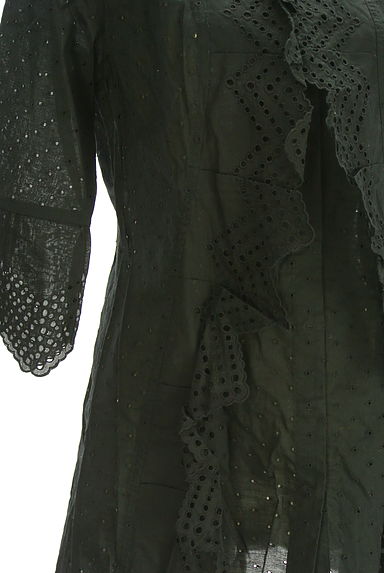 HIROKO BIS（ヒロコビス）の古着「カットワークレースロングシャツ（カーディガン・ボレロ）」大画像５へ