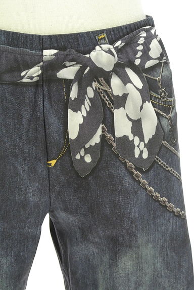 HIROKO BIS（ヒロコビス）の古着「デニム風スキニーパンツ（パンツ）」大画像４へ