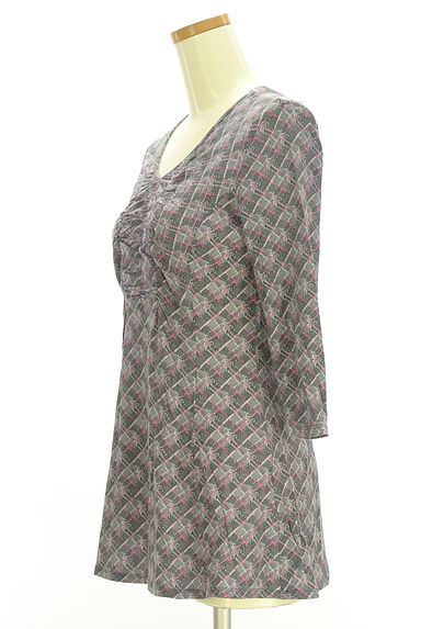 HIROKO BIS（ヒロコビス）の古着「ストレッチチュニック（カットソー・プルオーバー）」大画像３へ