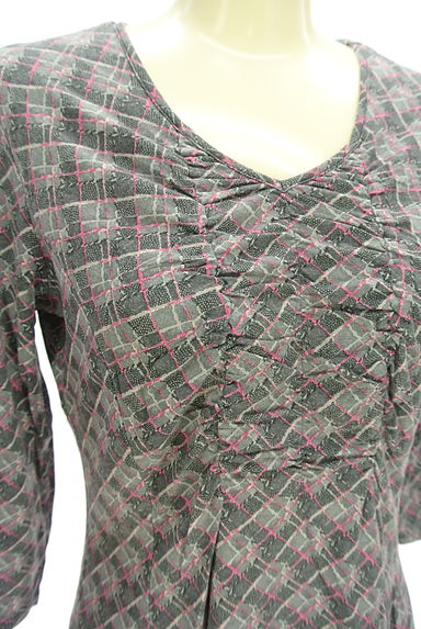 HIROKO BIS（ヒロコビス）の古着「ストレッチチュニック（カットソー・プルオーバー）」大画像４へ