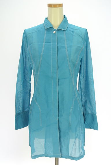 HIROKO KOSHINO（ヒロココシノ）の古着「HIROKO KOSHINO TRUNK シアーロングブラウス（ブラウス）」大画像１へ