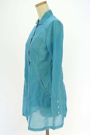 HIROKO KOSHINO（ヒロココシノ）の古着「HIROKO KOSHINO TRUNK シアーロングブラウス（ブラウス）」大画像３へ