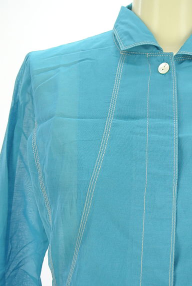 HIROKO KOSHINO（ヒロココシノ）の古着「HIROKO KOSHINO TRUNK シアーロングブラウス（ブラウス）」大画像４へ