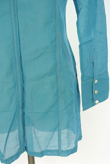 HIROKO KOSHINO（ヒロココシノ）の古着「HIROKO KOSHINO TRUNK シアーロングブラウス（ブラウス）」大画像５へ