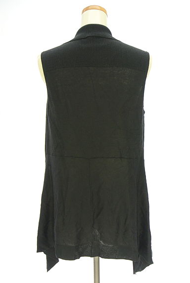 HIROKO KOSHINO（ヒロココシノ）の古着「前下がりロングニットベスト（カーディガン・ボレロ）」大画像２へ