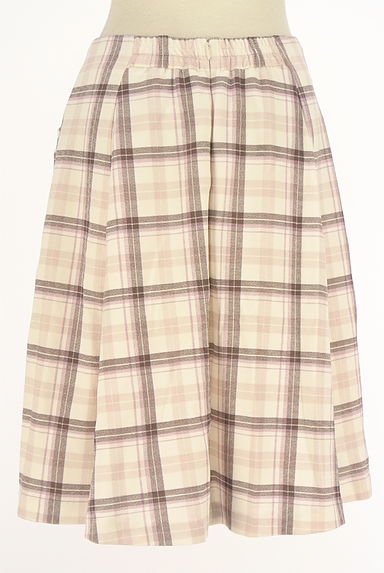 Feroux（フェルゥ）の古着「膝丈チェックフレアスカート（スカート）」大画像２へ