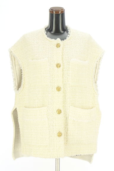 クリックで大画像表示 ROPE(ロペ)の古着「ツイードベスト(ベスト・ジレ)」大画像1へ