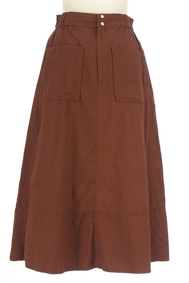 LA MARINE FRANCAISE（マリンフランセーズ）の古着「ヒップポケットミモレフレアスカート（ロングスカート・マキシスカート）」大画像２へ