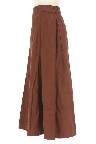 LA MARINE FRANCAISE（マリンフランセーズ）の古着「ヒップポケットミモレフレアスカート（ロングスカート・マキシスカート）」大画像３へ