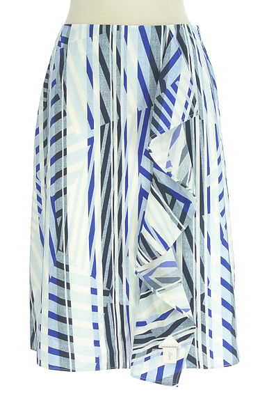 LAUTREAMONT（ロートレアモン）の古着「フロントフリル膝下フレアスカート（スカート）」大画像４へ