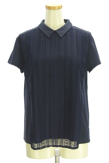 Paul Stuart（ポールスチュアート）の古着「付け衿フロントレースカットソー（カットソー・プルオーバー）」大画像１へ