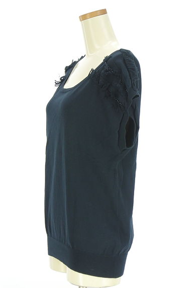 MACKINTOSH PHILOSOPHY（マッキントッシュ フィロソフィー）の古着「フリンジフレンチスリーブニット（ニット）」大画像３へ