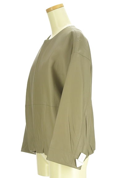 BEARDSLEY（ビアズリー）の古着「裾ゴムレザージャケット（ジャケット）」大画像３へ