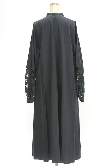 BEARDSLEY（ビアズリー）の古着「レース袖ロングシャツワンピース（ワンピース・チュニック）」大画像２へ