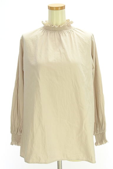 studio CLIP（スタディオクリップ）の古着「フリルネックコットンブラウス（カットソー・プルオーバー）」大画像１へ