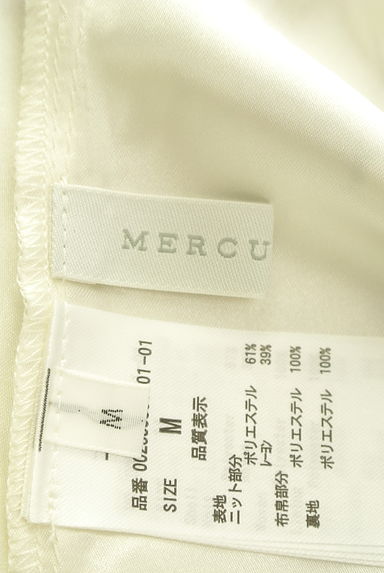 MERCURYDUO（マーキュリーデュオ）の古着「リブニット×花柄シアー切替ノースリワンピース（ワンピース・チュニック）」大画像６へ