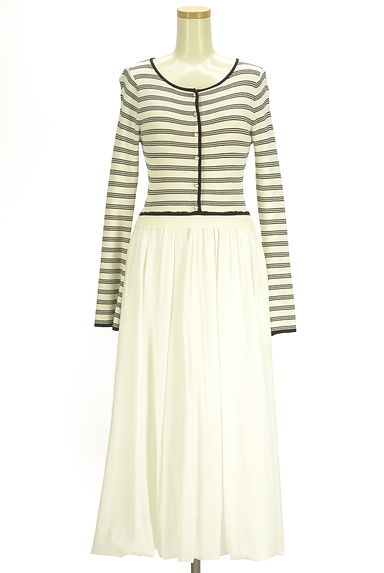 Her lip to（ハーリップトゥ）の古着「別地切替ワンピース（ワンピース・チュニック）」大画像１へ