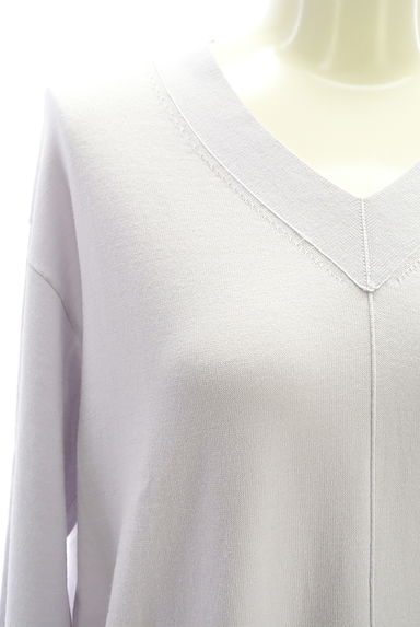 LAUTREAMONT（ロートレアモン）の古着「ミドル丈Vネックニット（ニット）」大画像４へ