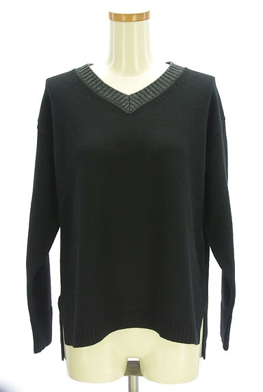 LAUTREAMONT（ロートレアモン）の古着「バイカラーVネックニット（ニット）」大画像１へ