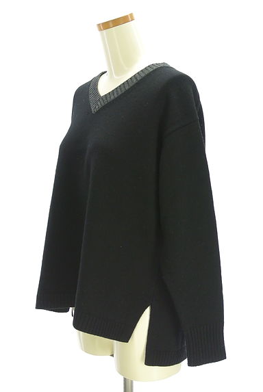 LAUTREAMONT（ロートレアモン）の古着「バイカラーVネックニット（ニット）」大画像３へ