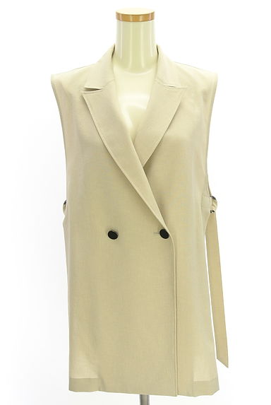 LAUTREAMONT（ロートレアモン）の古着「リネンライクテーラードベスト（ベスト・ジレ）」大画像１へ