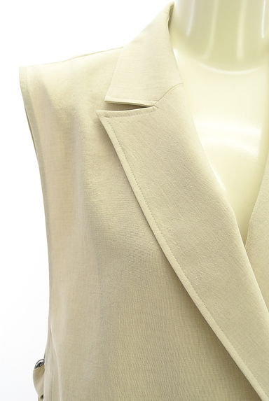 LAUTREAMONT（ロートレアモン）の古着「リネンライクテーラードベスト（ベスト・ジレ）」大画像４へ