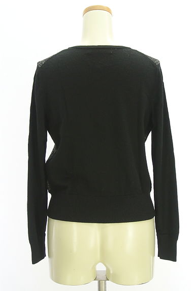 M-premier（エムプルミエ）の古着「チェック柄別ニット切替ジップアップカーディガン（カーディガン・ボレロ）」大画像２へ