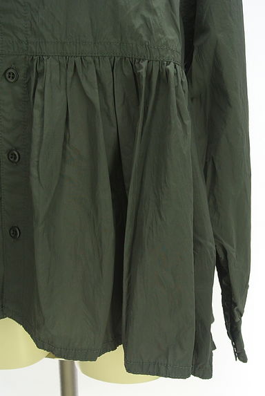 Pas de calais（パドカレ）の古着「バンドカラーペプラムブラウス（ブルゾン・スタジャン）」大画像５へ