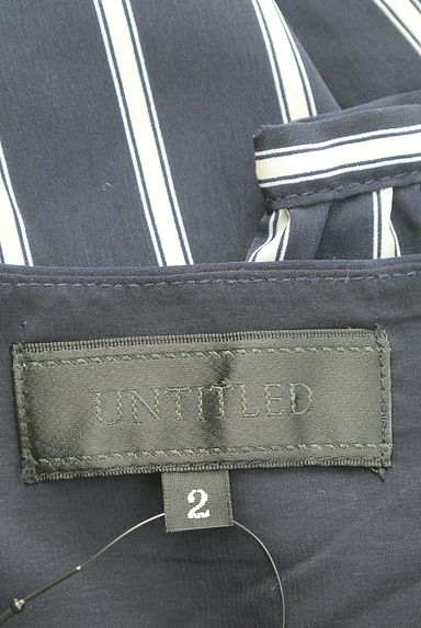 UNTITLED（アンタイトル）の古着「ボーダー×ストライプブラウス（カットソー・プルオーバー）」大画像６へ