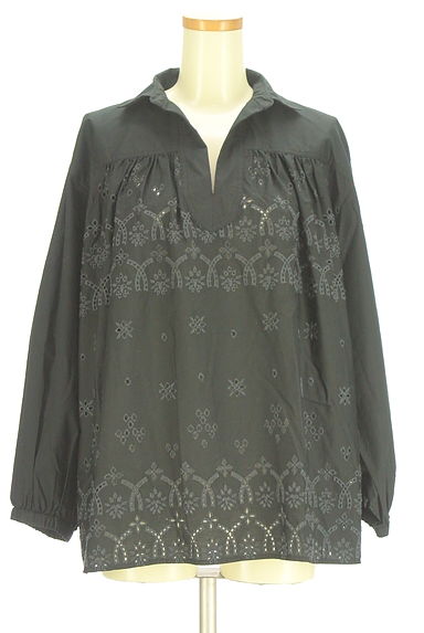 studio CLIP（スタディオクリップ）の古着「カットワーク刺しゅうスキッパーブラウス（カットソー・プルオーバー）」大画像１へ