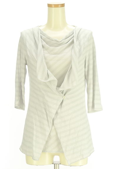 クリックで大画像表示 7-ID concept(セブンアイディーコンセプト)の古着「レイヤード風ラメボーダーカットソー(カットソー・プルオーバー)」大画像1へ